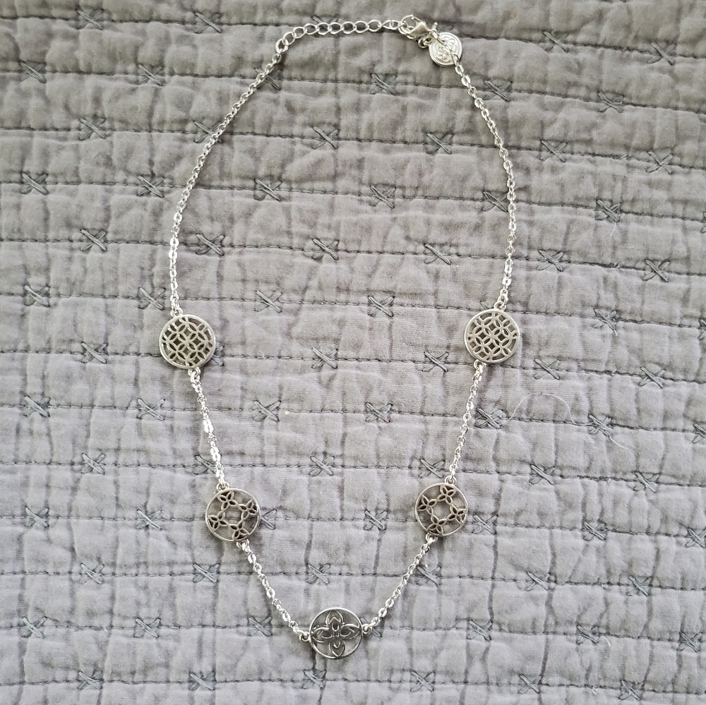 Silver Medallion Necklace